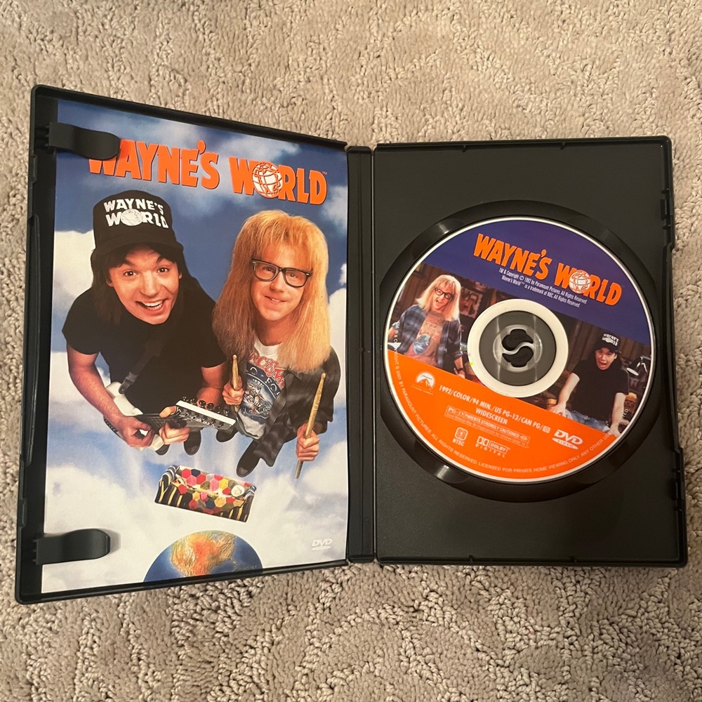 Wayne's World DVD - Orange & Blue Movie Disc